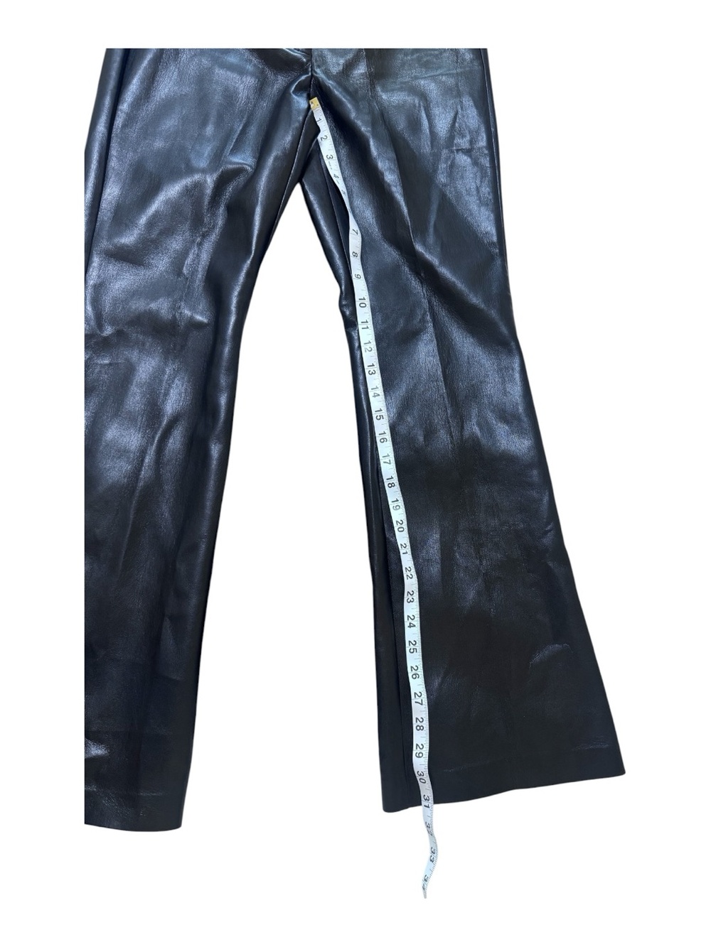 Wilfred Black Faux Leather Boot Cut Pants - Picture 3 of 7